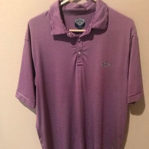 Plum and White Callaway Golf Polo